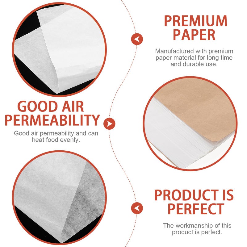 Non Stick Parchment Paper Sheets 500pcs 20x30cm Oil Resistant For Baking Steaming BBQ - Image 4