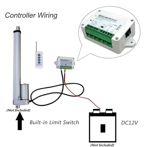 ECO-WORTHY Linear Actuator Motor Controller, Remote Positive Inversion Control Kit for Linear Actuator, Forward Reverse Remote Control System 12V DC - Image 4