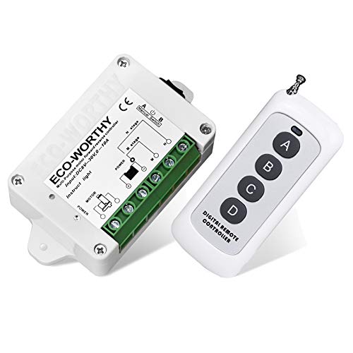 ECO-WORTHY Linear Actuator Motor Controller, Remote Positive Inversion Control Kit for Linear Actuator, Forward Reverse Remote Control System 12V DC - Image 1