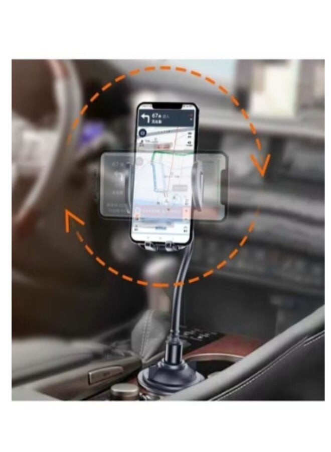 Yesido Long Leg Universal Mobile Holder For Car Cup Holder Black - Image 4