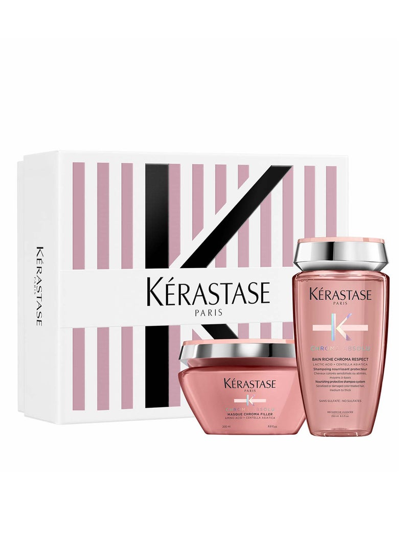 Kerastase Chroma Absolu - Fortifying Duo to neutralize Brassy Highlighted Hair - Image 5