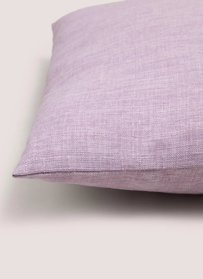 Matalan Lilac Linen Look Cushion