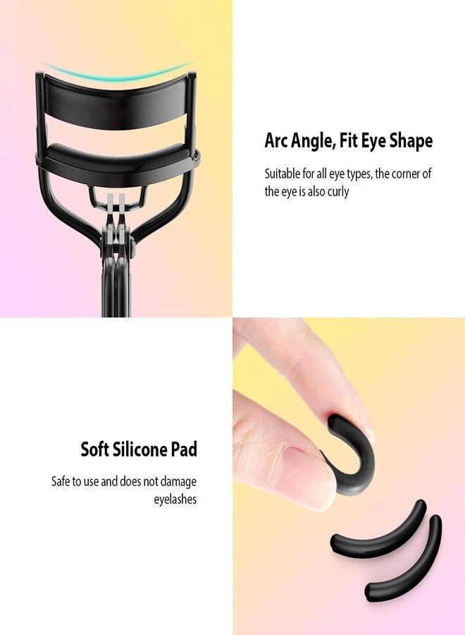 Kaasage Eyelash Curler with Pads, Lash Curler with 5 Extra Silicone Replacement Pads, Achieve Perfect Curls in 5 Seconds - Image 3