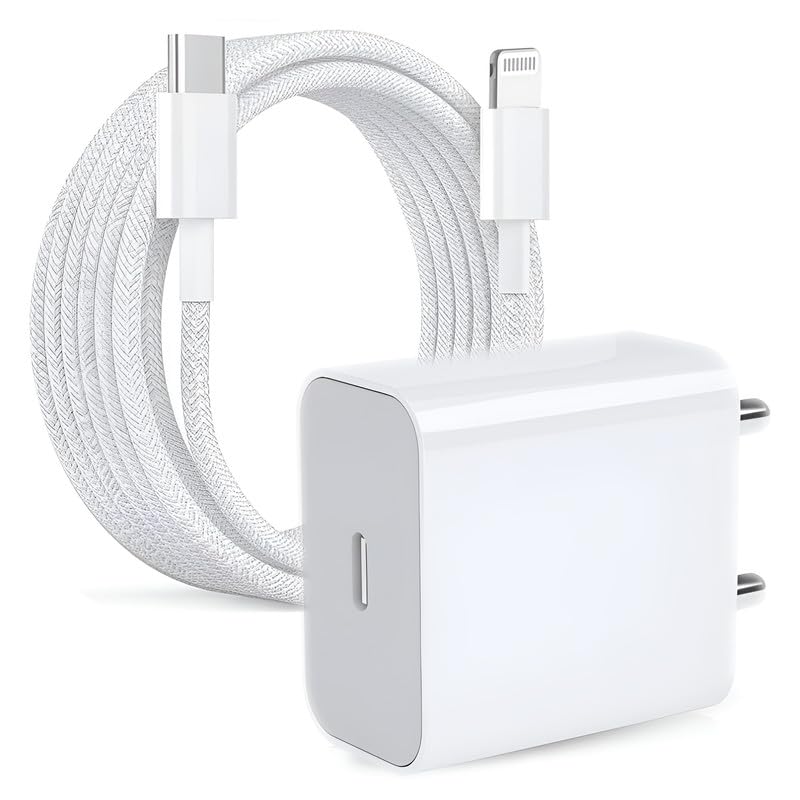 ZORAIZ ORIGINAL آبل 20 واط شاحن USB C متوافق مع آيفون 14، 14 بلس، 14 برو، 14 برو ماكس (محول وكابل) - Image 1