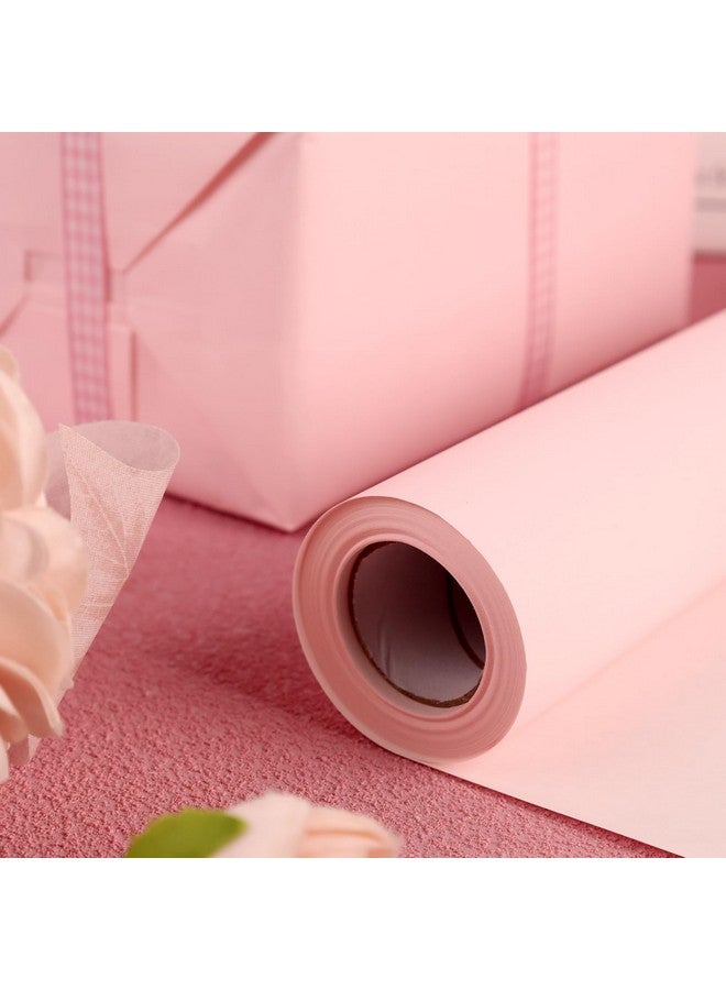 شيندل لفة ورق تغليف شيندل الوردي، بطول 32.8 قدم. ورق كرافت لتغليف الهدايا، وتغليف الطرود، وفنون الجدران، والحرف اليدوية، ولوحات الإعلانات، وأعياد الميلاد، وحفلات الزفاف. - Image 5