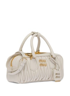 MIU MIU Small Arcadie Top Handle Bag in Matelassé Nappa Leather Crossbody Shoulder  - Image 2