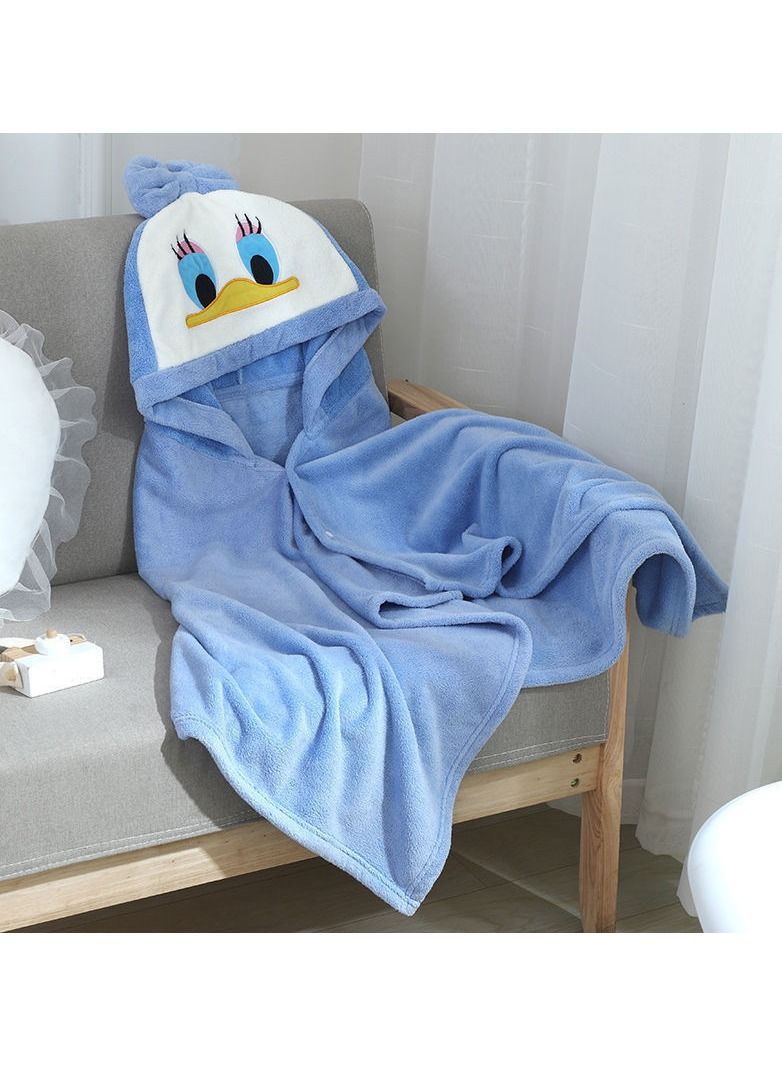 With Hood Coral Fleece Cloaks Bath Towels