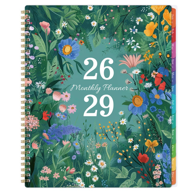 Lemome 2026-2029 Monthly Planner - 3 Year Planner 2026-2029, Jul. 2026 - Jun. 2029, 9'' x 11'', Calendar Planner with 36 Colorful Monthly Tabs, Inner Pocket, Holidays, Great for Long-Term Planning - Image 1