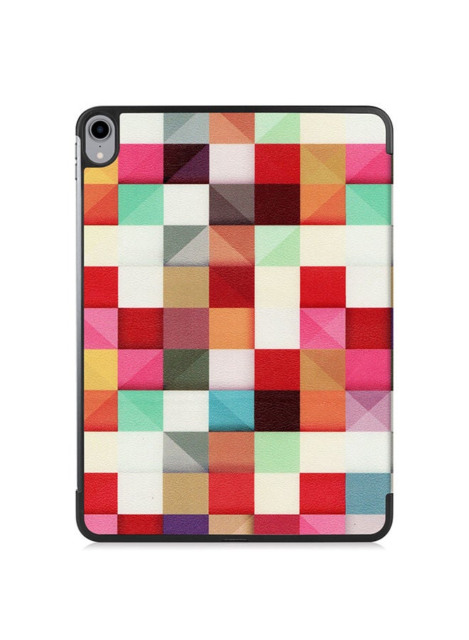 NIBEMINENT Protective Case Cover With Three-folding Holder And Sleep / Wake-Up Function For Apple iPad Pro 11 inch (2018) Multicolor - Image 2