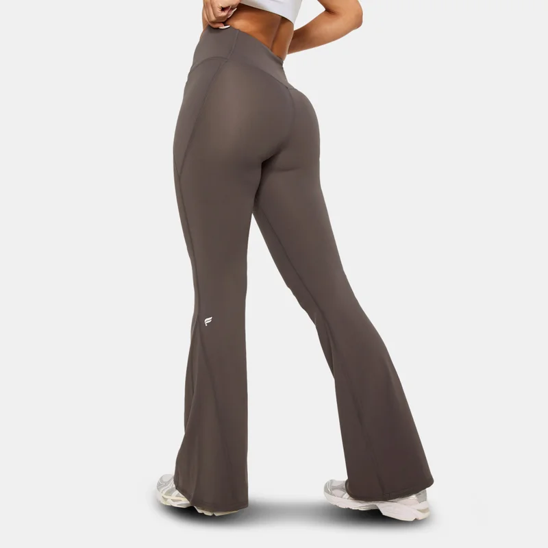 Fabletics Women's Oasis PureLuxe Crossover Flared Leggings