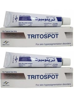 Two Pieces Of Tritospot Whitening Cream For Hyperpigmented Skin Spots 2x15 gm