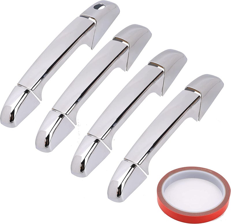 Auto Pearl Stylish Car Door Catch Handle Cover Chrome Finishing Compatible with XUV 500 (2011-2014) - Image 3