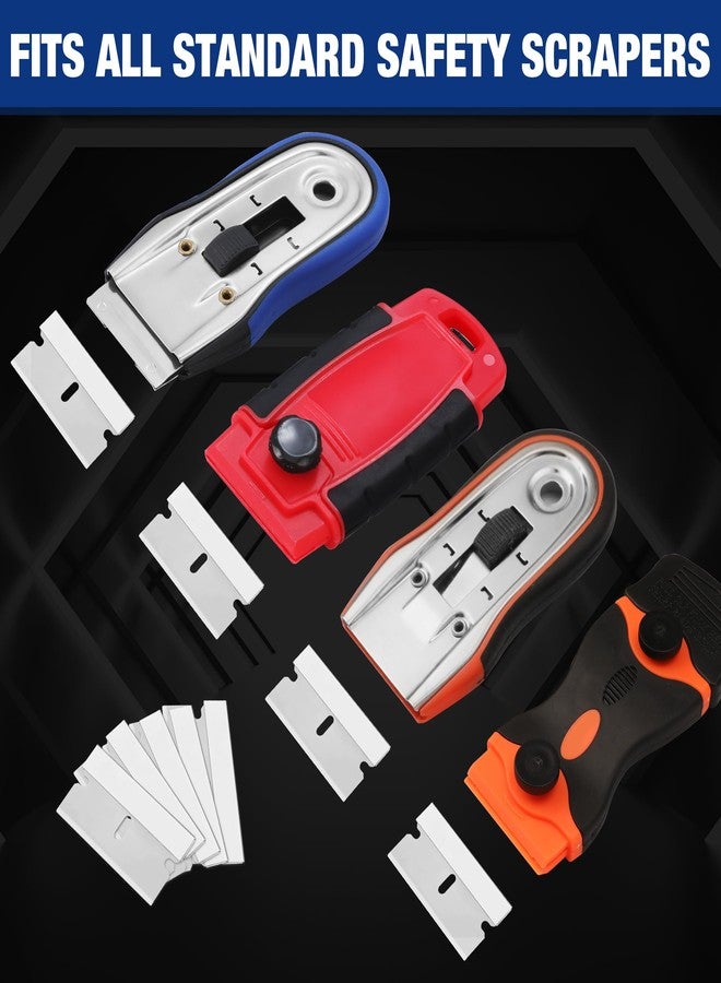 ووركبرو WORKPRO عبوة من 50 شفرة حلاقة ذات حافة واحدة، شفرات حلاقة مكشطة صناعية، شفرات حلاقة ذات حافة واحدة من الفولاذ عالي الكربون - Image 5