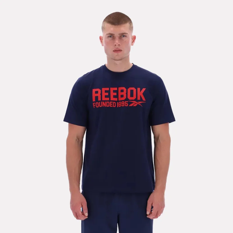 Reebok Ethan Short Sleeve Crewneck Men's Tee - Blue