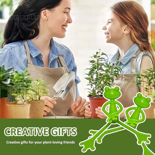 TNDCKP (5Pcs) Frog Plant Stand, Frog Plant Holder, Flower Pot Hugger Plant Climbing Fixture Clips, Cute & Stable Support, Make Your Plants Stand More Upright, For Indoor, Outdoor - Image 4