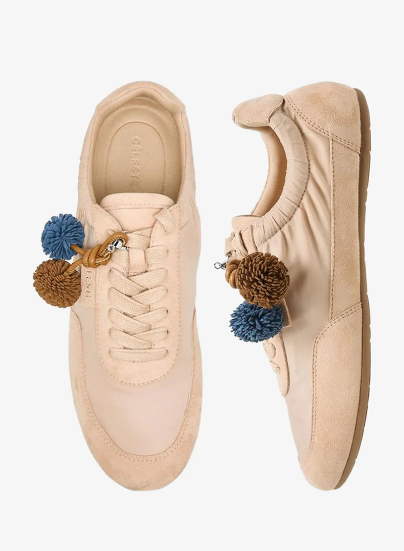 سيليست Women Pom-Pom Detail Ankle Sneakers