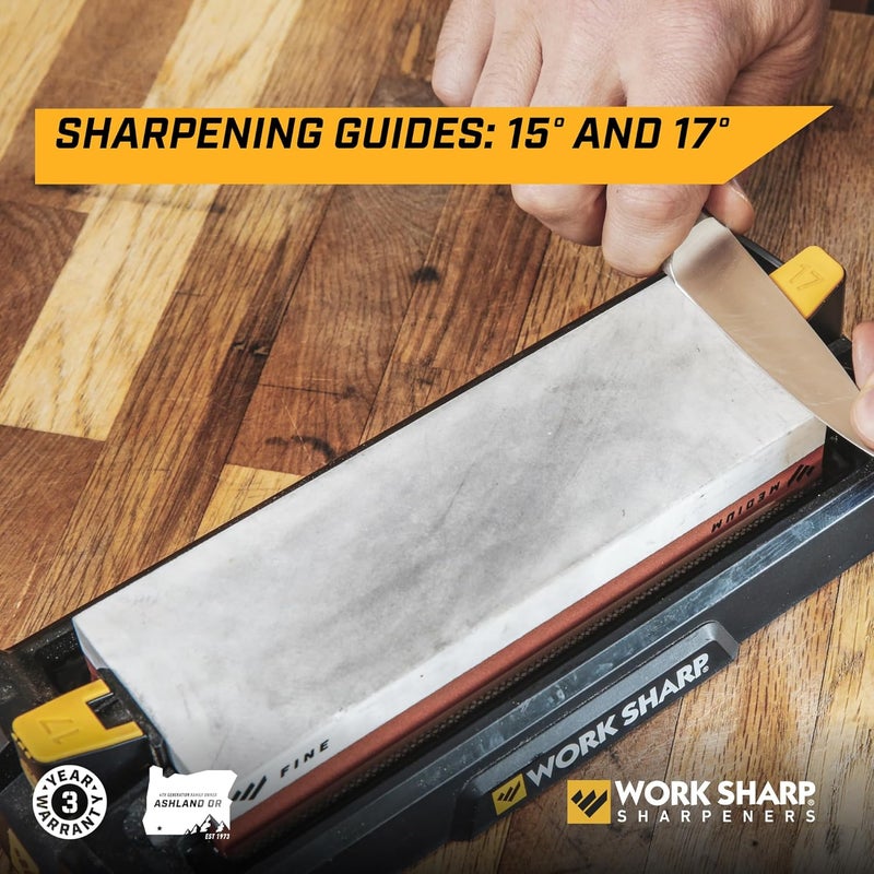 Work Sharp Benchtop Whetstone Knife Sharpener - For Knives & Edged Tools - Kitchen, Pocket, & Fillet Knives - Image 5