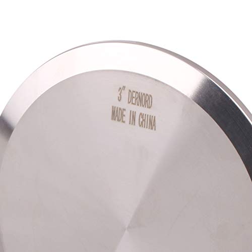 DERNORD Stainless Steel 304 Sanitary Fitting Clamp End Cap fits Tri-Clamp Ferrule Flange (3" (76mm) Tube OD) - Image 3