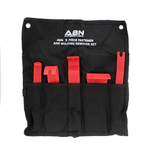 ABN ABN Premium Auto Trim Removal Tool Kit - 5 Piece Pry Bar Set, Fastener Remover -Auto Body Repair Tools - Trim Molding  - Image 1