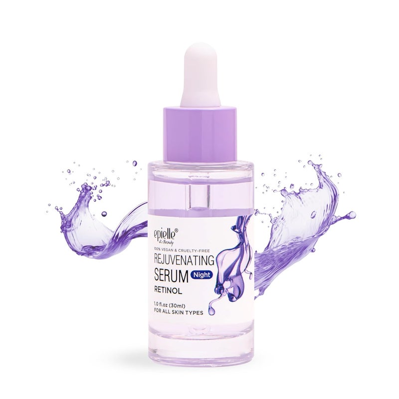 Epielle Retinol Night Serum  Repair Renew Brighten  Targets Fine Lines and Wrinkles  For All Skin Types  1 Fl Oz  Korean Skincare