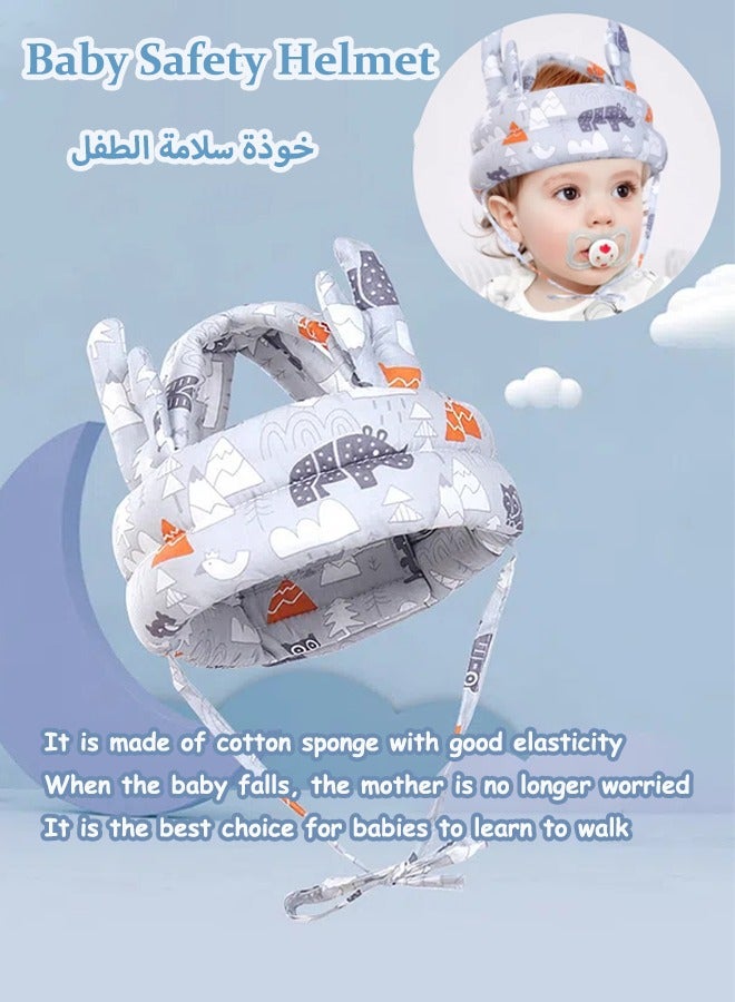 Baby Safety Helmet Baby toddler anti-fall hat Children's head protection hat Anti-fall head protection hat Thick Adjustable size Lightweight and breathable Suitable for all seasons - Image 1
