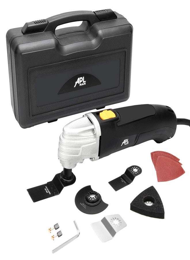 APLMAN Oscillating Tool, 1.6-Amp Oscillating Multi Tool with 3.2°Oscillation Angle, Single Speed and 8 Pcs Accessories - Image 1
