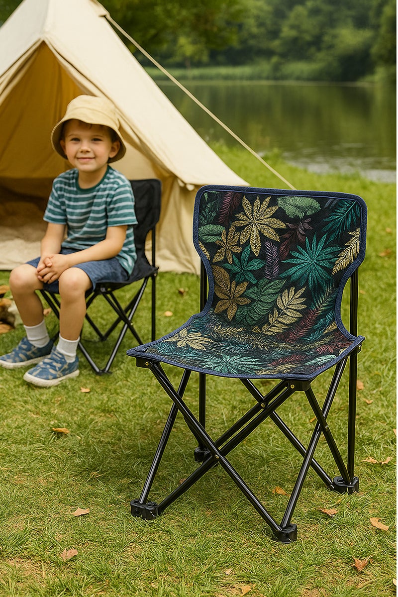 GO2CAMPS Portable Kids Camping Chair with Carry Bag – Foldable Outdoor Child Camping Chair for Boys & Girls Ages 3 to 5 – Lightweight, Durable, Easy to Carry – Compact Size [ 63cm Height x 35cm Width x 35cm Depth ] – Random Fun Designs for Camping, Picnic, Travel & Beach - Image 2