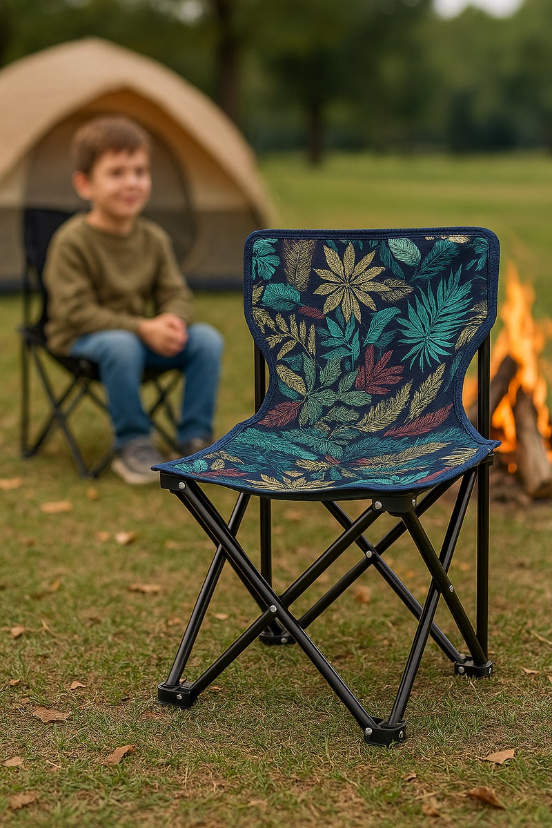 GO2CAMPS Portable Kids Camping Chair with Carry Bag – Foldable Outdoor Child Camping Chair for Boys & Girls Ages 3 to 5 – Lightweight, Durable, Easy to Carry – Compact Size [ 63cm Height x 35cm Width x 35cm Depth ] – Random Fun Designs for Camping, Picnic, Travel & Beach - Image 3