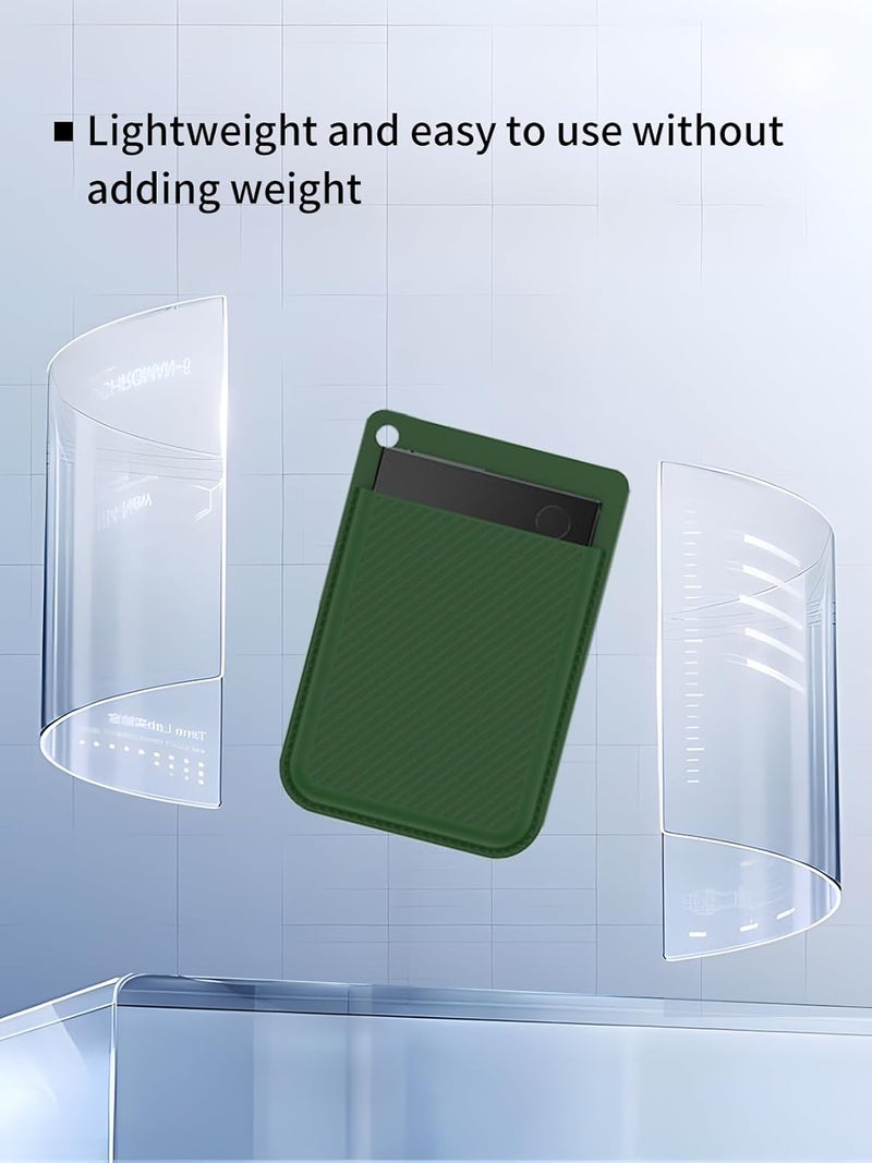 WUNIAK Case for Plaud Note Pro AI Voice Recorder 2026 New, Soft Silicone Protective Portable Cover Scratch & Shock Resistant with Carabiner, Charging-Friendly Design, Green - Image 5
