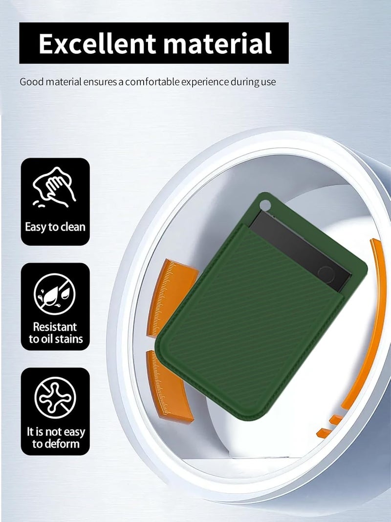 WUNIAK Case for Plaud Note Pro AI Voice Recorder 2026 New, Soft Silicone Protective Portable Cover Scratch & Shock Resistant with Carabiner, Charging-Friendly Design, Green - Image 3