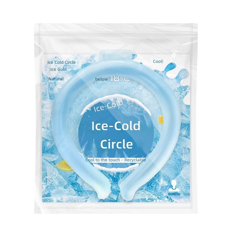Summer Cooling Ice Ring - Portable Neck Cooler for Outdoor Sports