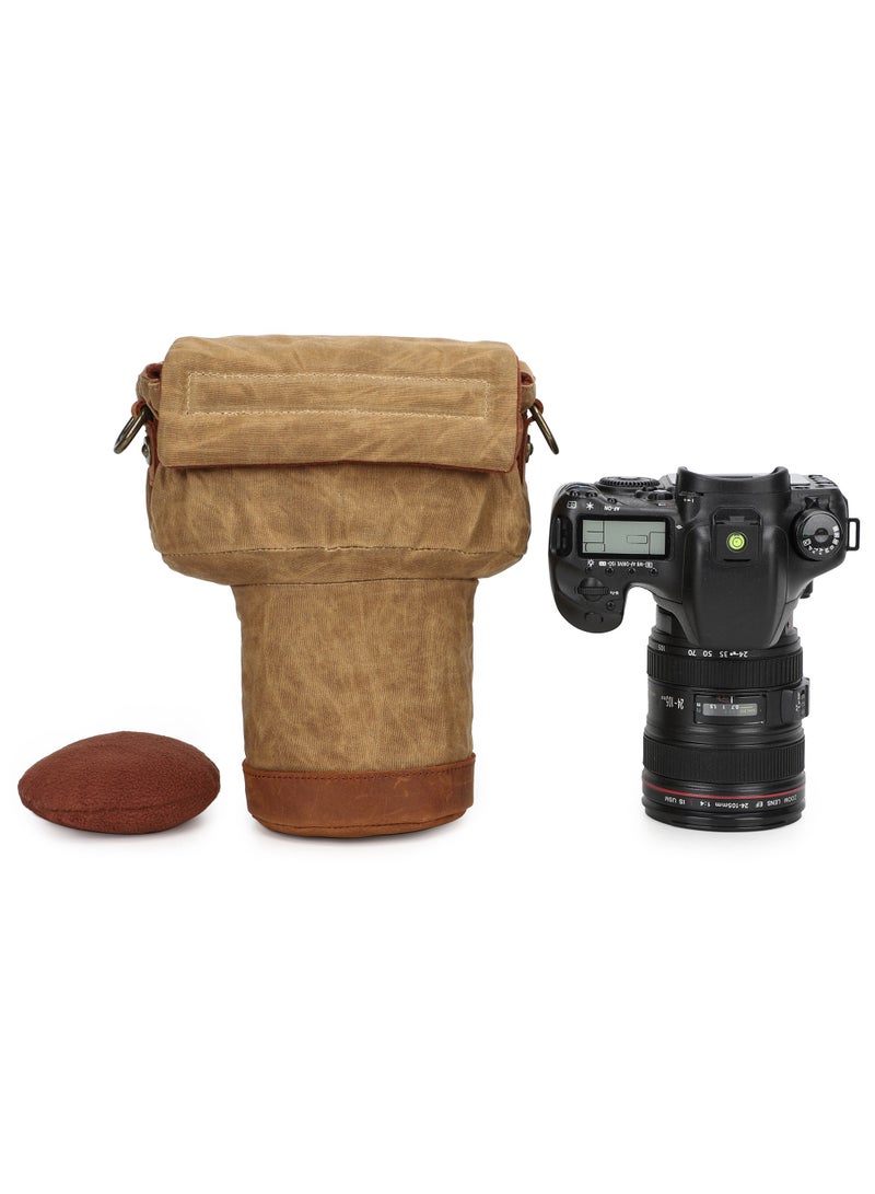 حقيبة كتف مقاومة للسقوط للكاميرات، حقيبة كتف للكاميرات الرقمية من نوع DSLR، حقيبة مبطنة وحامي للكاميرا، مصنوعة من القماش القاني. - Image 1