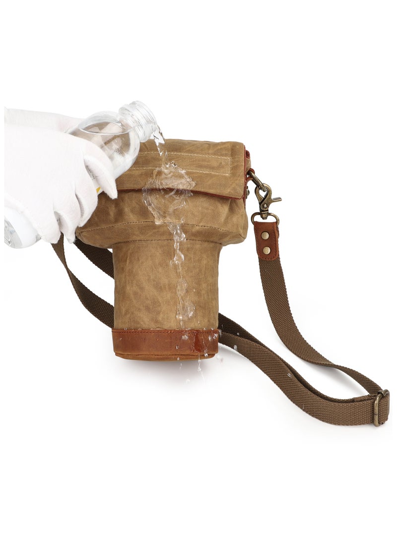 حقيبة كتف مقاومة للسقوط للكاميرات، حقيبة كتف للكاميرات الرقمية من نوع DSLR، حقيبة مبطنة وحامي للكاميرا، مصنوعة من القماش القاني. - Image 4