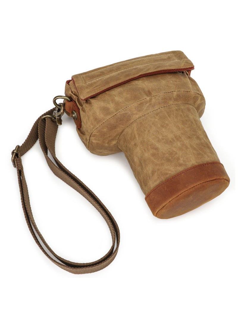 حقيبة كتف مقاومة للسقوط للكاميرات، حقيبة كتف للكاميرات الرقمية من نوع DSLR، حقيبة مبطنة وحامي للكاميرا، مصنوعة من القماش القاني. - Image 2