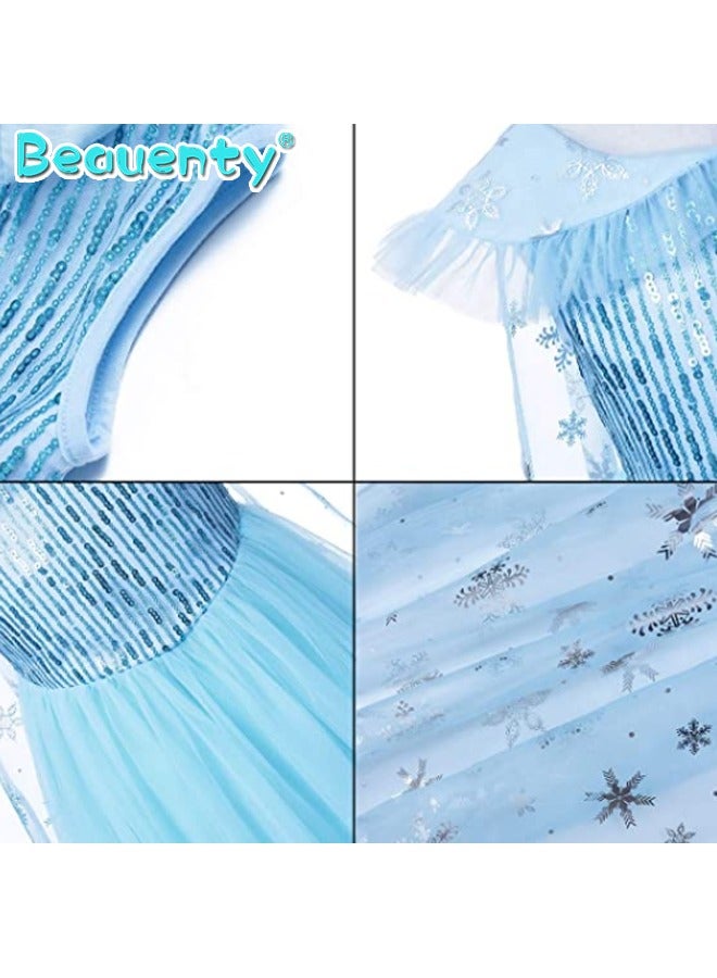 Beauenty Snow Queen Costume Dress With Accessory Set - Image 3