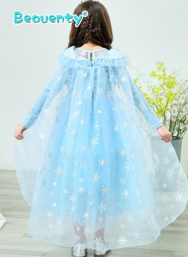 Beauenty Snow Queen Costume Dress With Accessory Set - Image 4