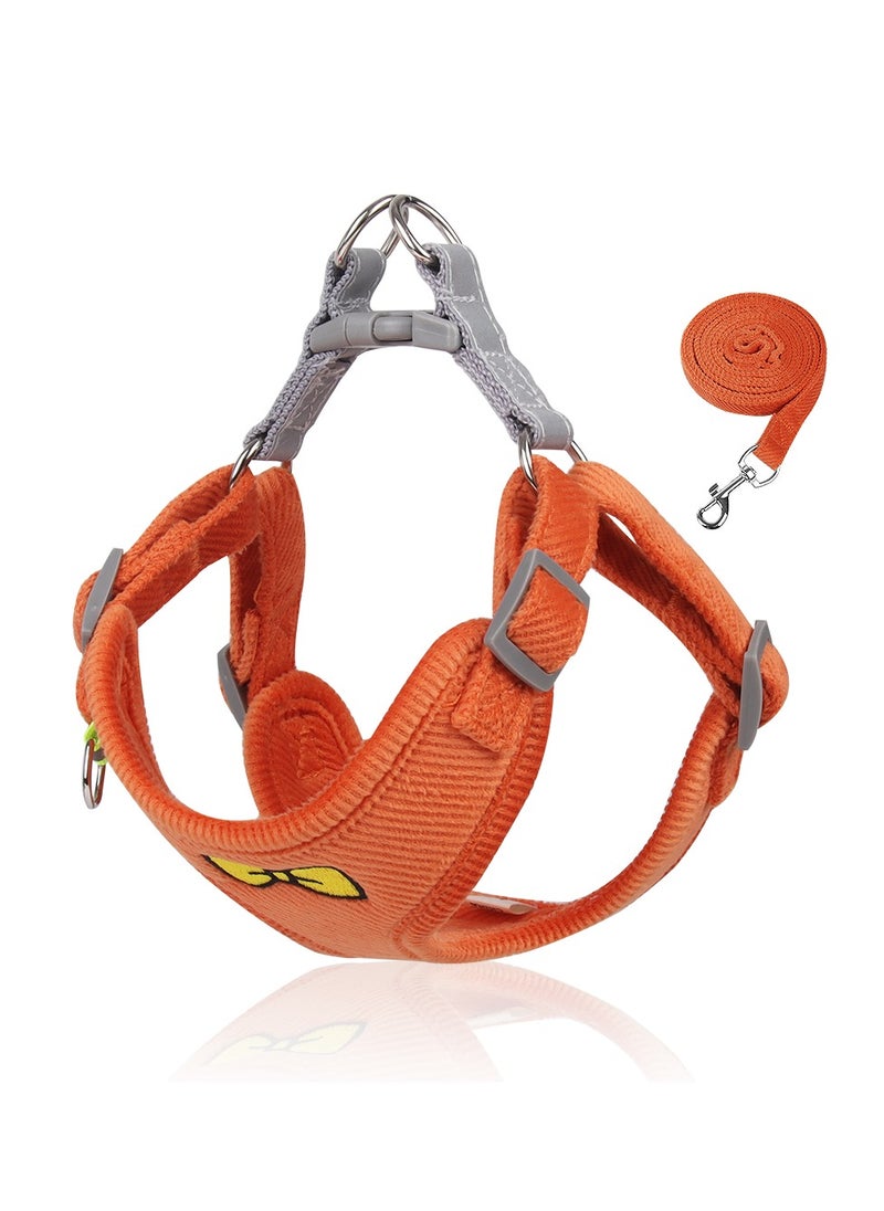 Reflective Breathable Pet Harness Vest With Adjustable Leash for 3-7KG