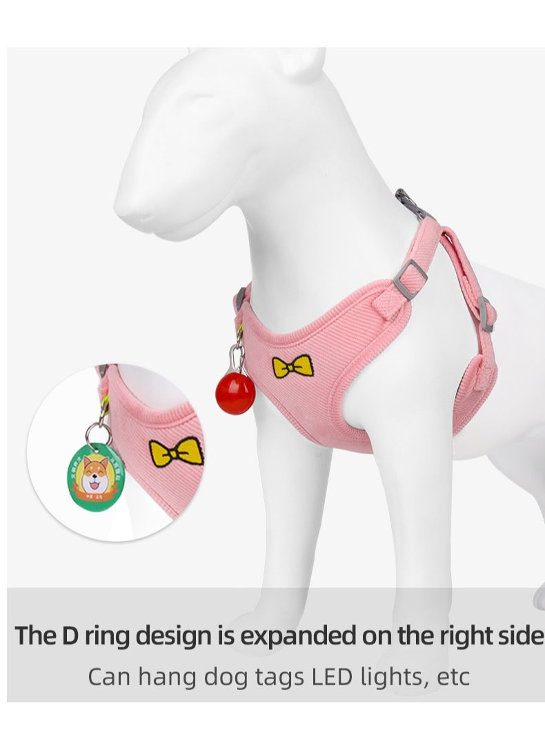 Reflective Breathable Pet Harness Vest With Adjustable Leash for 3-7KG