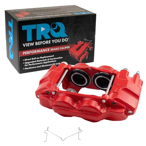 TRQ Front Right Brake Caliper Performance Red Passenger Side Compatible with 2010-2022 Lexus GX460 2010-2015 Toyota 4Runner - Image 2
