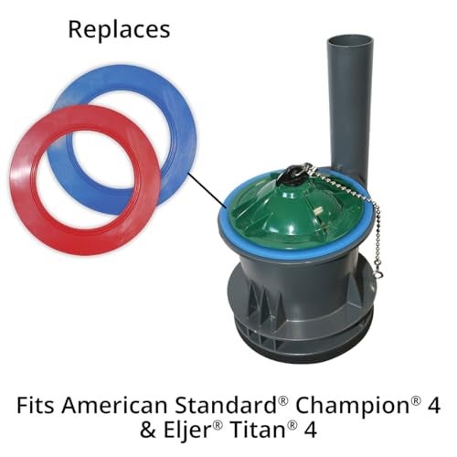 Korky 2X Long Life Toilet Flush Valve Seal Fits American Standard Champion 4 and Eljer Titan 4 - Fixes Leaking Flush Valves and Hard to Flush Toilets, 450BP - Image 3