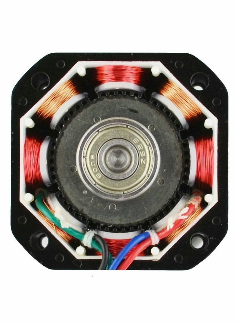 Y&D Dual Shaft Nema 17 Stepper Motor Bipolar 0.5A/24Ncm/48mm Body/4-lead Wires/60cm Cable and Connector Compatible with 3D Printer/CNC  - Image 2