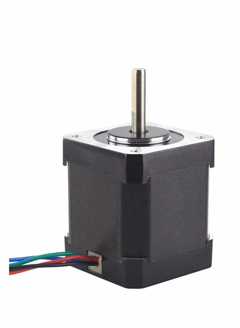 Y&D Dual Shaft Nema 17 Stepper Motor Bipolar 0.5A/24Ncm/48mm Body/4-lead Wires/60cm Cable and Connector Compatible with 3D Printer/CNC  - Image 4