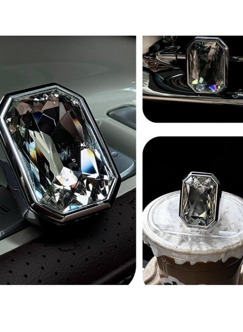 Car Air Outlet Crystal Aromatherapy With Light And Long-Lasting Fragrance (Diffuser+4 Packs Of Fragrance Tablets) - Image 4