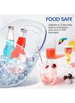 Ice Bucket Beer Bucket Beverage Tub, 4L Large Capacity Acrylic Wine Bucket Drinks Ice Bucket, Great for Home Bar Party Club Restaurant Camping, Chilling Beer, Champagne Wine, and Barware Accessories - pzsku/ZA042F4278A04000029D9Z/45/_/1725606285/44763340-d67b-4e9f-8bf7-49695e6d3aa5