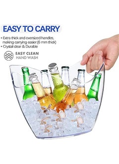 Ice Bucket Beer Bucket Beverage Tub, 4L Large Capacity Acrylic Wine Bucket Drinks Ice Bucket, Great for Home Bar Party Club Restaurant Camping, Chilling Beer, Champagne Wine, and Barware Accessories - pzsku/ZA042F4278A04000029D9Z/45/_/1725606316/76ba2fa6-2dbb-4b2e-9f11-a36c92dac490