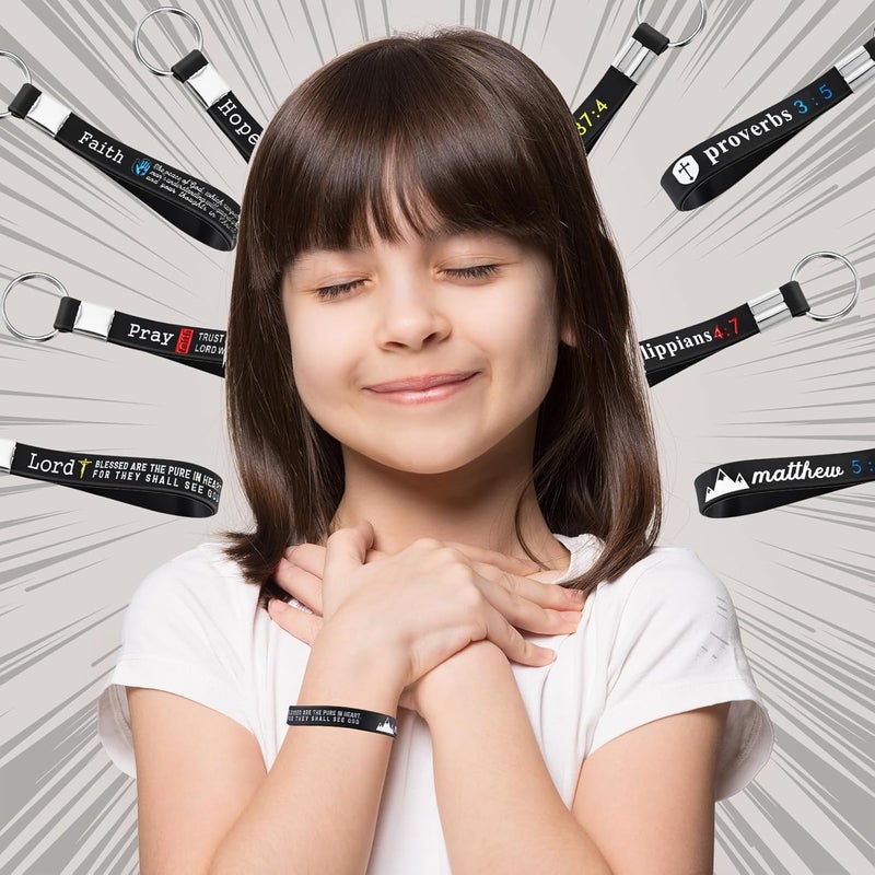 Sureio Christian Bible Keychains with Inspirational Verses - 24 Pcs Set - Image 4