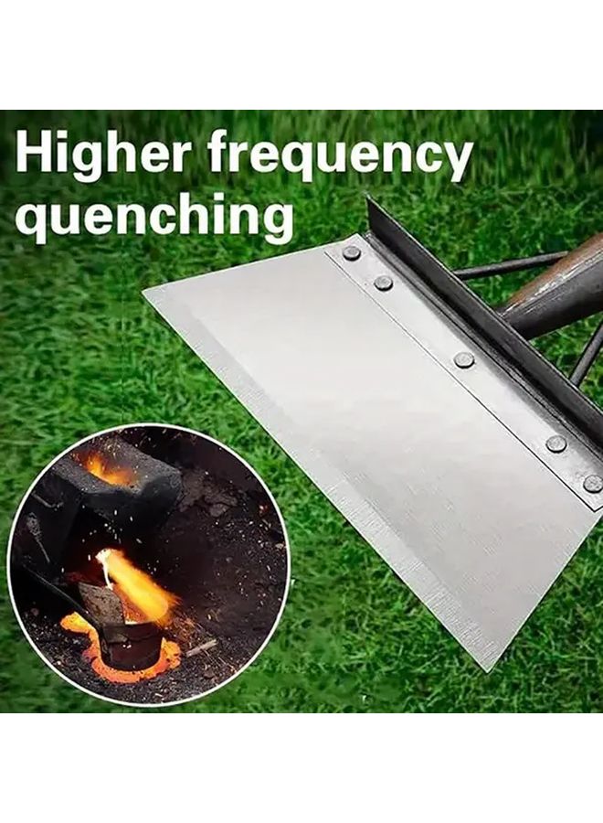 11 81 Inch Stainless Steel Garden Spade Heavy Duty Digging Tool With Wooden Handle - Image 4