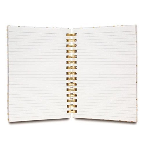 Graphique Hardbound Spiral Journal | Make Things Happen Navy Stripe Design | Premium Paper | Notebook | Diary | Lists | Record Month and Date | Great Gift | 160 Ruled Pages | 6.25” x 8.25” - Image 2