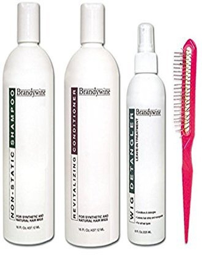Brandywine Synthetic and Human Hair Care Products (16oz Shamp, Cond and 8oz Leave-In Detangler)