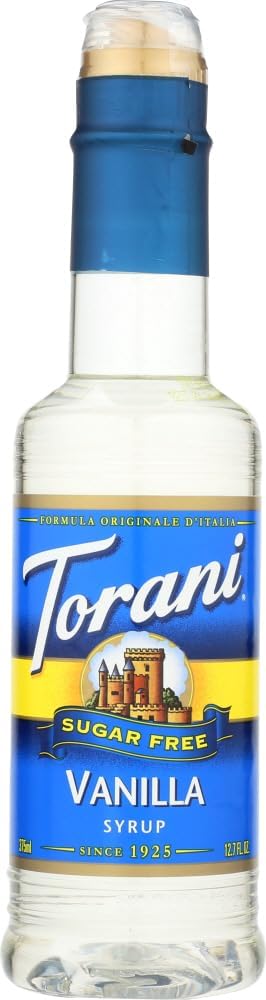 Torani Sugar Free Vanilla Syrup - 12.7 Ounce Bottle (Pack of 4) - Image 1